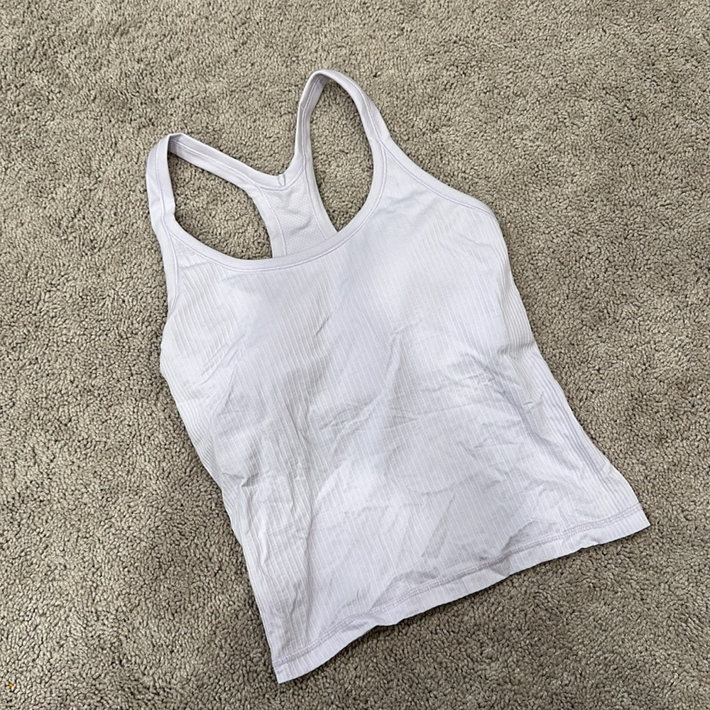 Lululemon Lavender Dew Ebb to Street Tank Top (6) - Picture 4 of 9